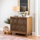 preview thumbnail 2 of 3, Linon Gurira Wood 2-Door Pattern Accent Cabinet