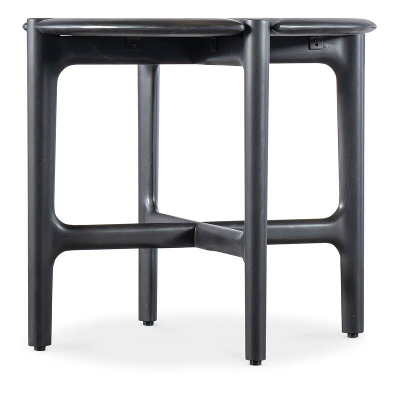 Hooker Furniture M03-80116 Harlow 24" Diameter Mahogany End Table - Black
