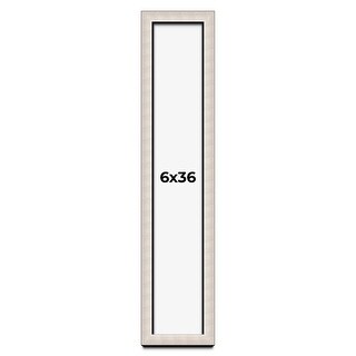 6x36 Shadow Box Frame Silver Real Wood Contemporary Shadowbox Display ...