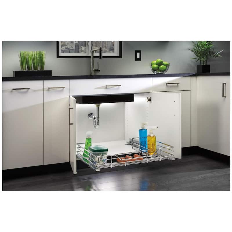 Rev-A-Shelf 5786 Series 32-1/2 Inch Pull Out U-Shaped Under Sink