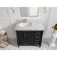preview thumbnail 59 of 128, Willow Collections 36 in x 22 Aberdeen Freestanding Left Offset Sink Bathroom Vanity with Quartz or Marble Countertop