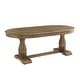 preview thumbnail 6 of 26, Extendable Wooden Dining Table Set with 6 Pieces of Chair Solid Wood Curved Oval for 4-6 People
