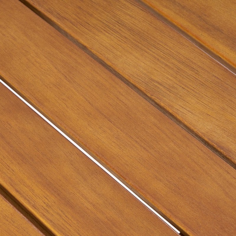 Chilian Outdoor 2 Seater Acacia Wood Club Chairs and Side Table Set by Christopher Knight Home