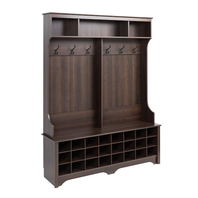 Prepac Hall Tree with Bench and Shoe Storage