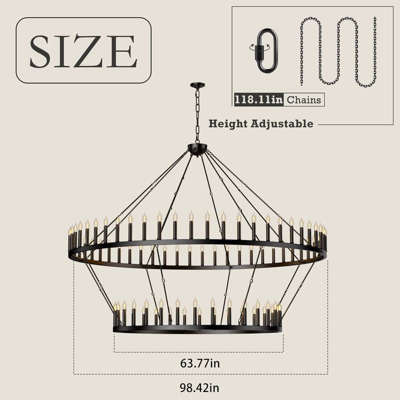 Extra Large Wagon Wheel Chandelier High Ceiling Farmhouse Chandeliers