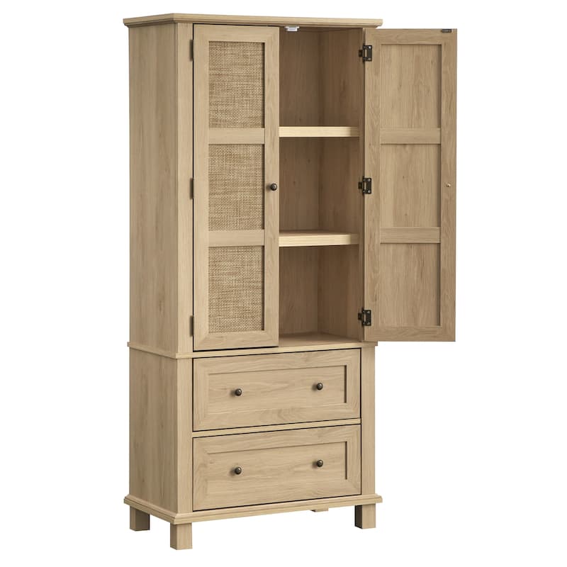 Lifestorey Lamberton Cane Kitchen Cabinet