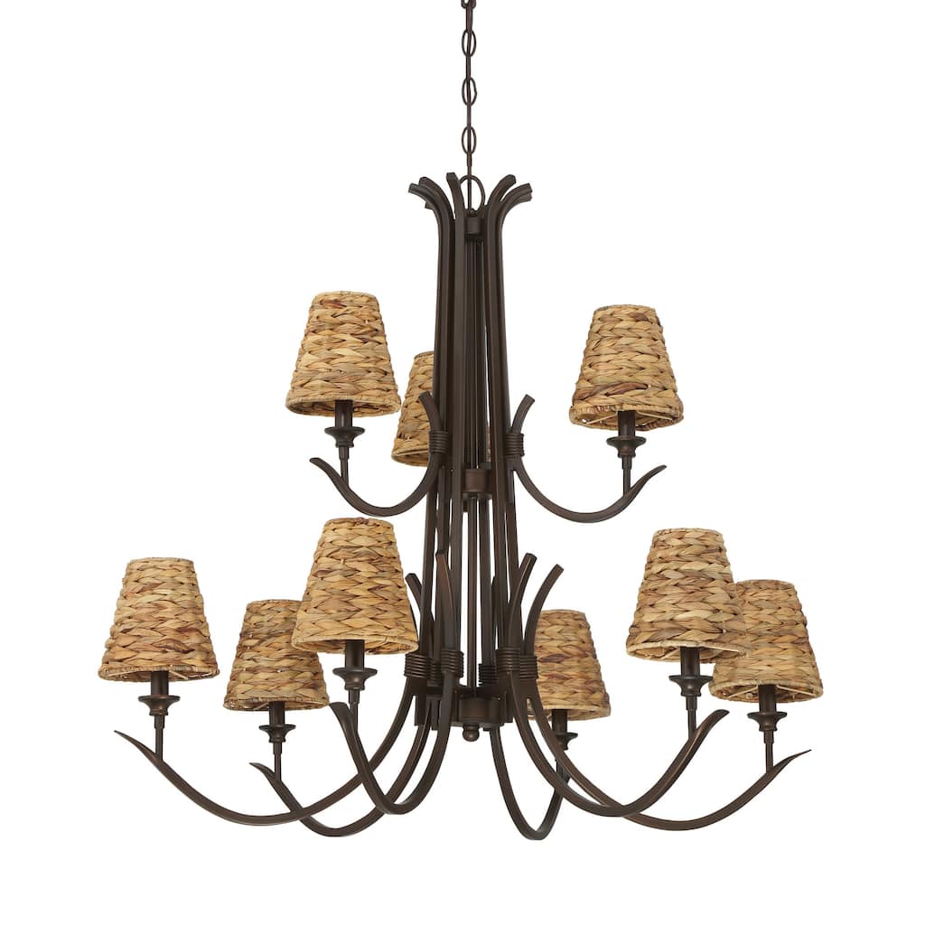 Craftmade 58329 Kokomo 9 Light 36" Wide Chandelier