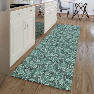 Premium Washable Super Soft Floral Contemporary Mayfield Rug