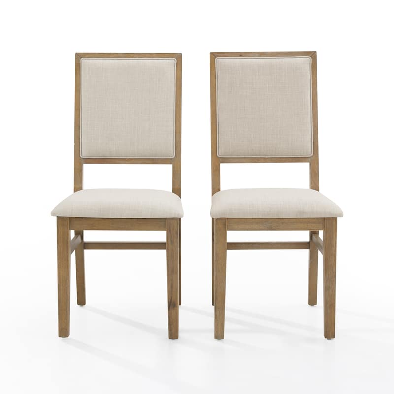 Joanna 2Pc Upholstered Back Chair Set - 18.25 "W x 21 "D x 39.88 "H