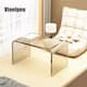 Vioelpeu Acrylic Sofa Side C Shaped Table