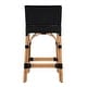preview thumbnail 55 of 63, Serienna 24.5"H Seat Rattan Low Back Counter Stool
