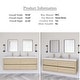 preview thumbnail 117 of 191, Wood Wall-Mounted Bathroom Vanity with Sink and Soft Close Drawers