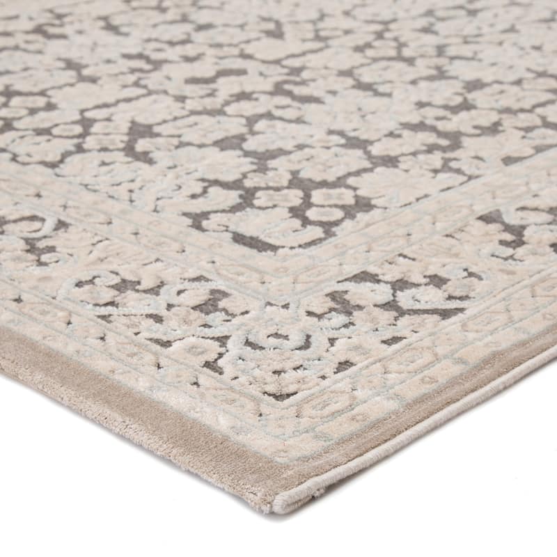 The Curated Nomad Blueberry Butte Damask Area Rug