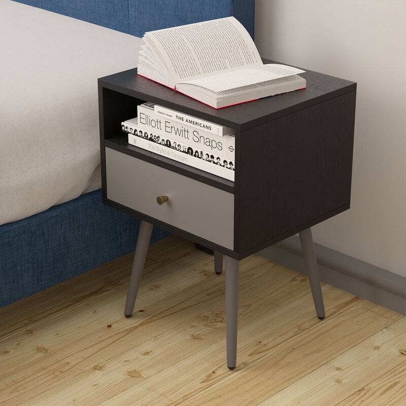 Williamspace Modern 1-drawer Storage Nightstand