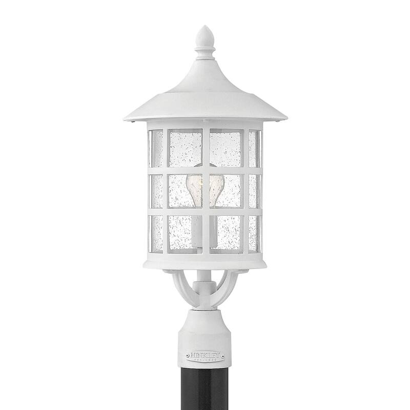 Hinkley Lighting Freeport 1 Light 20.25" Tall Post Light with Clear - Classic White
