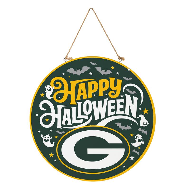 Green Bay Packers 18" x 18" Halloween Door Décor Wall Sign