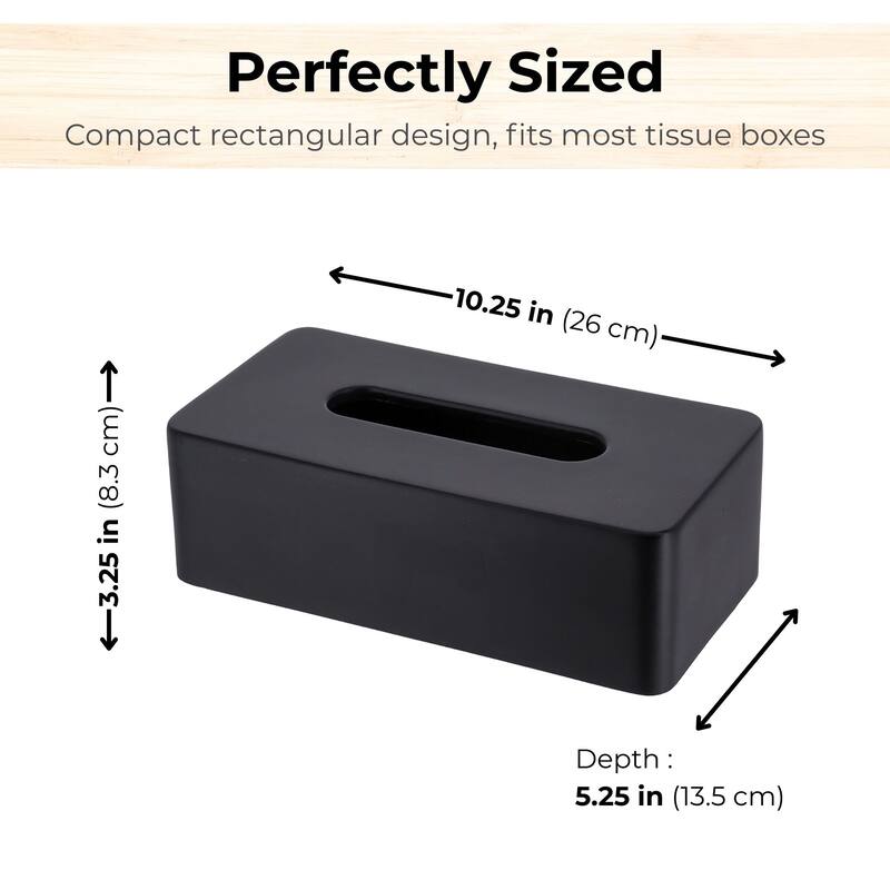 Minimalist Tissue Box Cover - 10.25" L x 5.25" W x 3.25" H