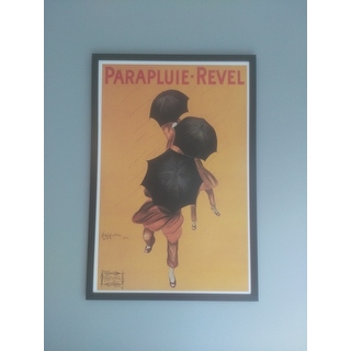 Leonetto Cappiello Parapluie Revel Framed Textured Art Yellow Overstock 4039362 Need to translate parapluie from french? overstock com