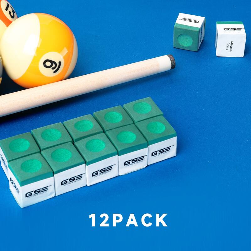 GSE™ 12-Pack Billiard/Pool Cue Chalks, Billiard Pool Table Accessories