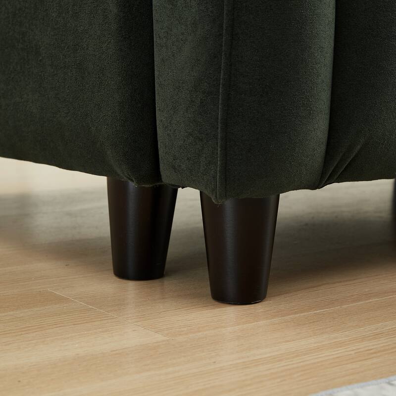 Sofa Bed with 2 Hidden Storage Bags, Multi-Functional Sleeper Sofa Loveseat with Adjustable Backrest