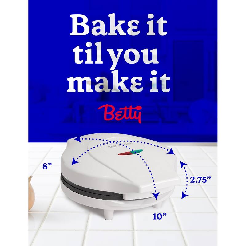 Betty Crocker 8" Travel Pizza Maker Plus, Indoor Electric Grill With Insulated Travel Bag