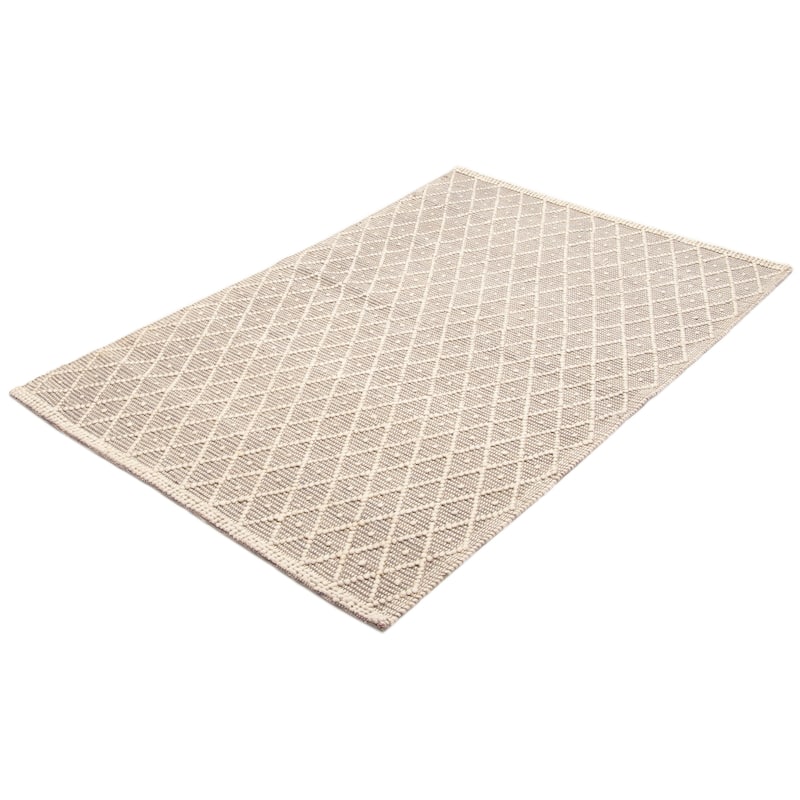 ECARPETGALLERY Braid weave Sienna Taupe Wool Rug - 5'1 x 7'11