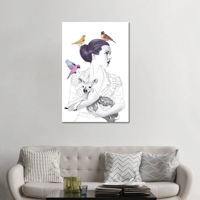 iCanvas "Princess Pike" by Jenny Rome Canvas Print - 48x32x1.5