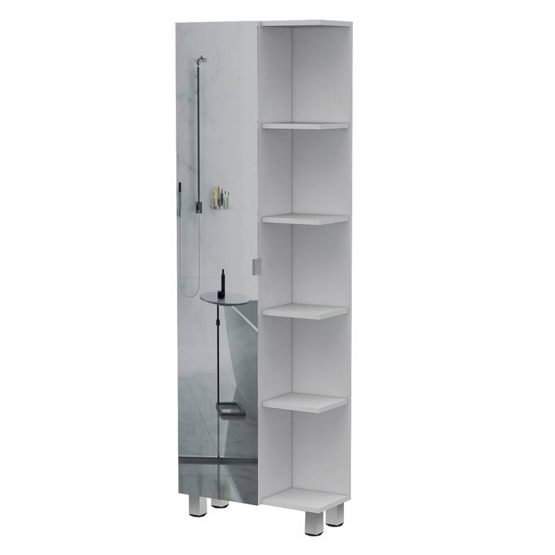 Portland 5-Shelf Linen Cabinet