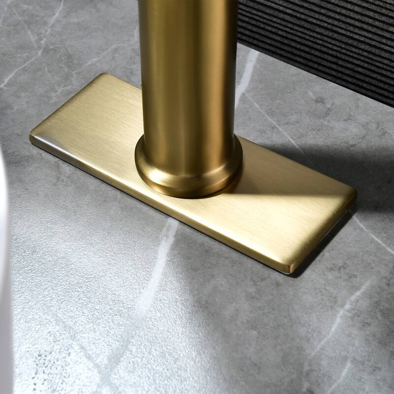 10.9"H Solid Brass Single-handle Bathroom Sink Faucet