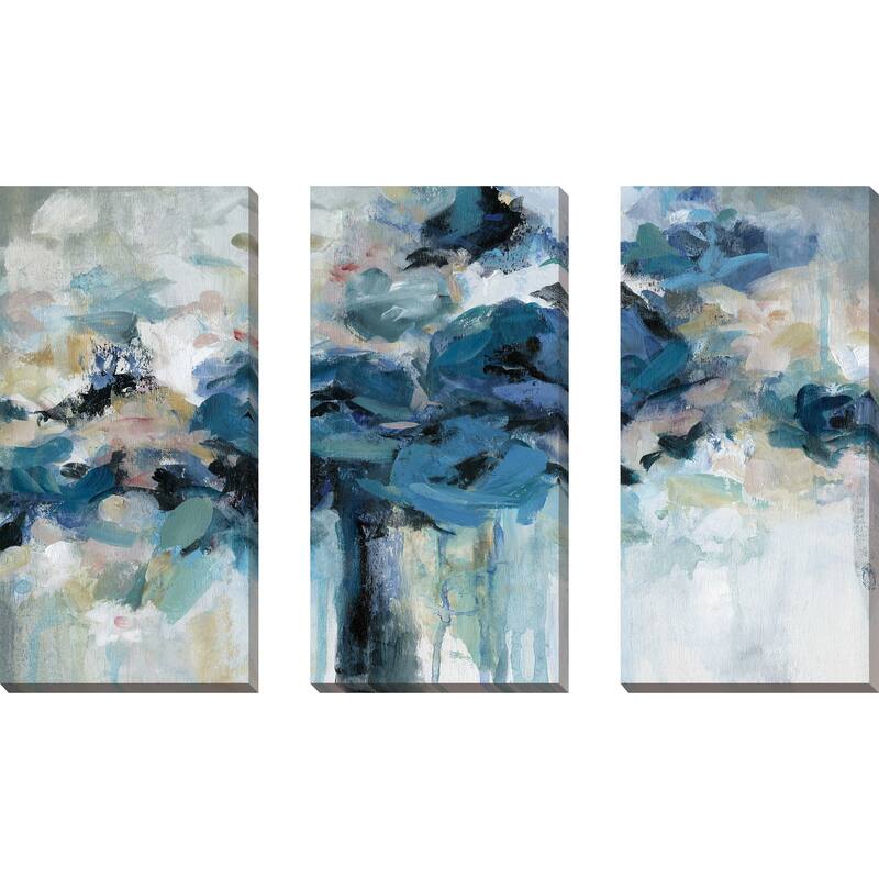 "Midnight Splash" 3 Piece Set on Canvas