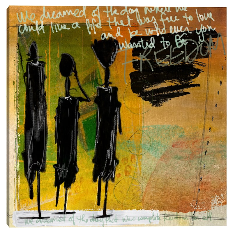 Tribe Yellow by Nikki Chu Canvas Art Print