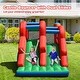 preview thumbnail 3 of 8, Costway Inflatable Bounce House 3-in-1 Dual Slides Jumping Castle - 143'' x 73.5'' x 71'' (L x W x H)