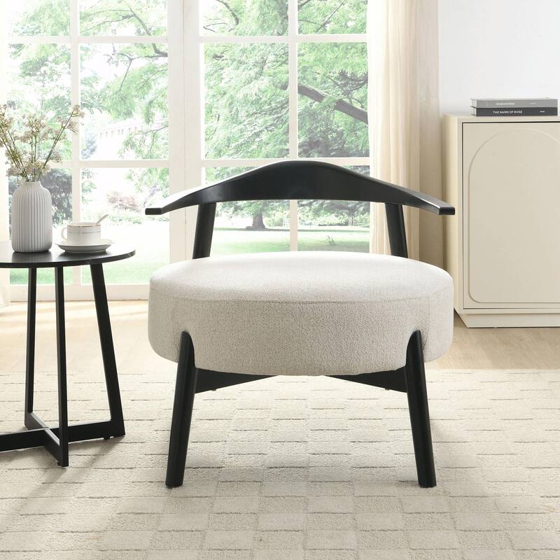 Modern Accent Chair - Natural Birch, All-Day Comfort