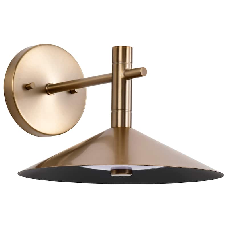 Corrine 10 Inch LED Wall Sconce Burnished Brass 3K/4K/5K CCT Selectable - Burnished Brass