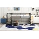 preview thumbnail 7 of 32, Simple & Space-saving Design Mid Metal Loft Bed with Storage stairs, Twin Size