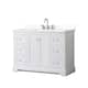 Option White / Giotto Quartz Top / Polished Chrome