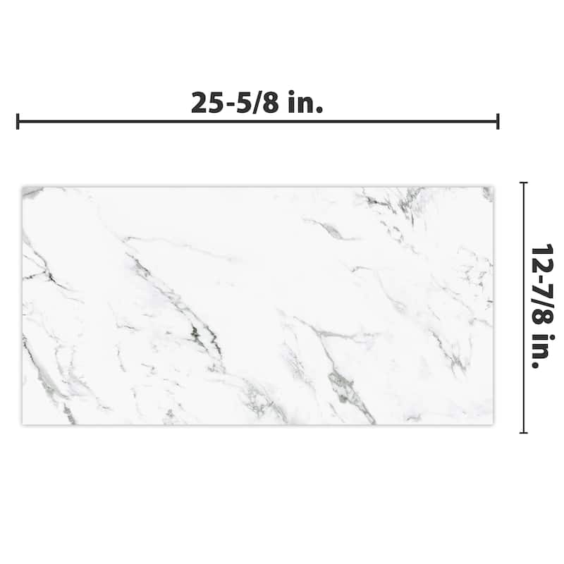 Merola Tile Timeless Calacatta 12-7/8" x 25-5/8" Porcelain Floor and Wall Tile