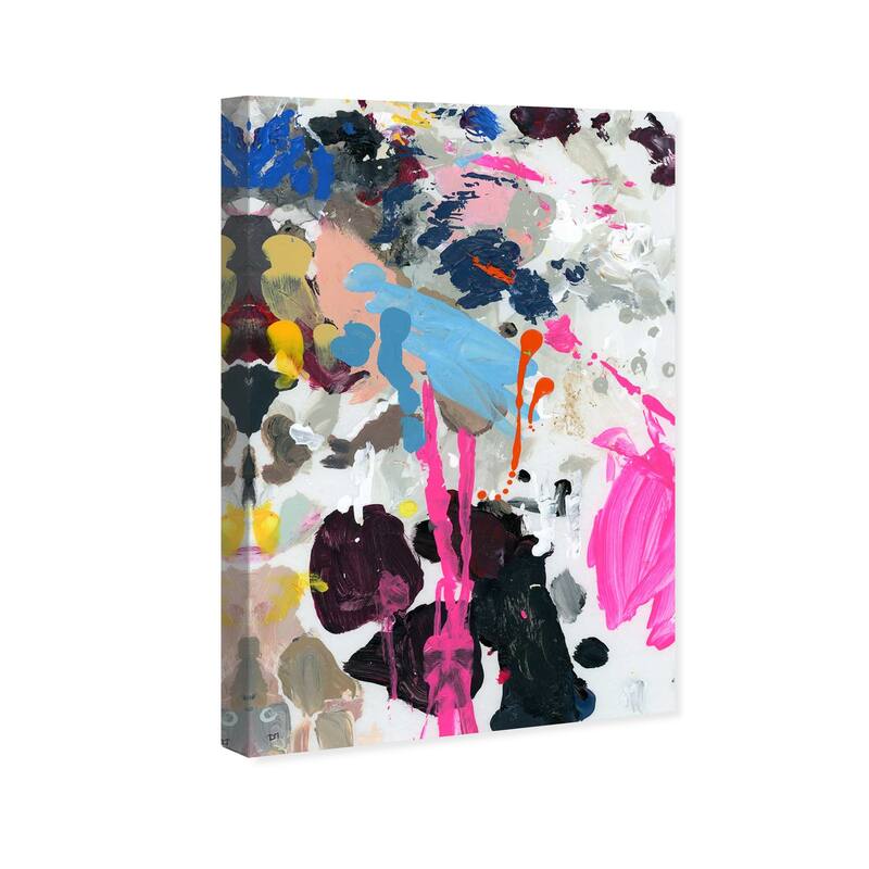 Wynwood Studio Canvas Abstract Left Overs Pink and Modern & Contemporary Wall Art Canvas Print