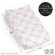 preview thumbnail 6 of 4, Sweet Jojo Designs Pink Bows Girl Changing Pad Cover Sheet - Blush and White Bow for Ballerina Ballet Dancer Princess Collection
