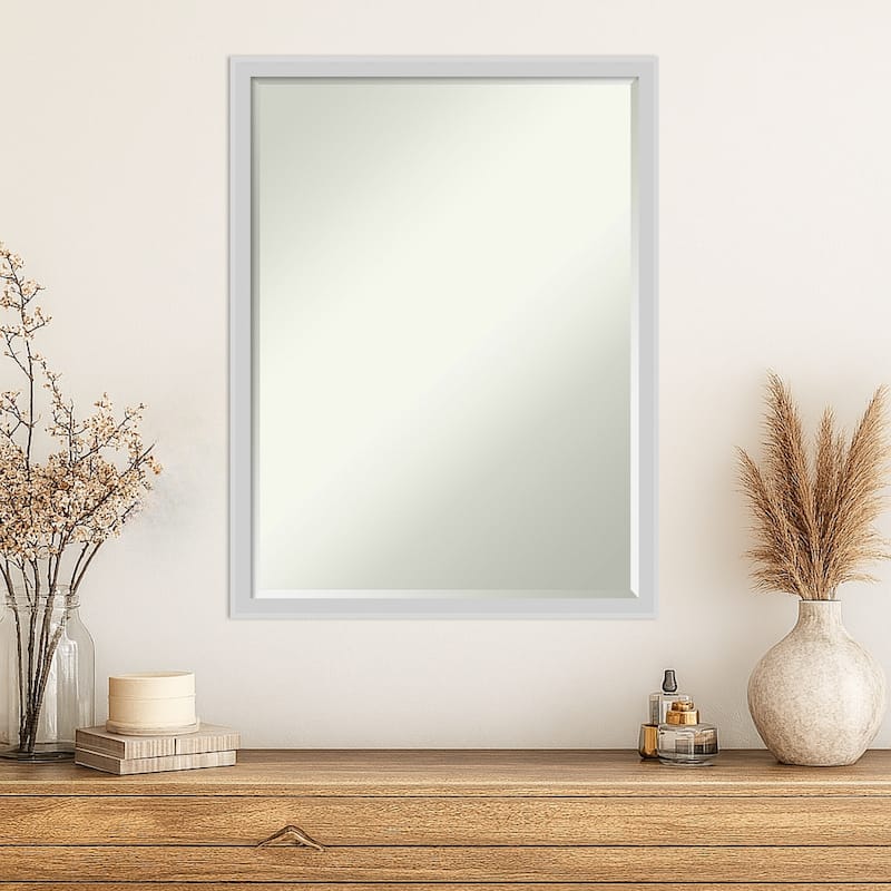 Incline Half-Inch-Bevel Wood Framed Wall Mirror