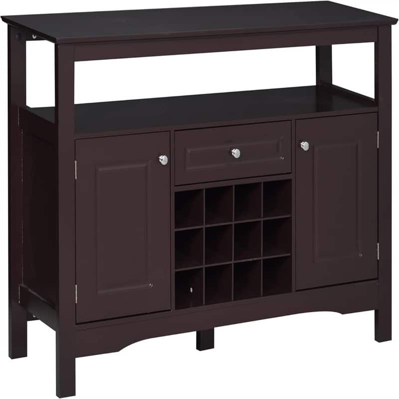 Coffee Bar Cabinet - 15.75"D x 45.75"W x 32.5"H - Espresso