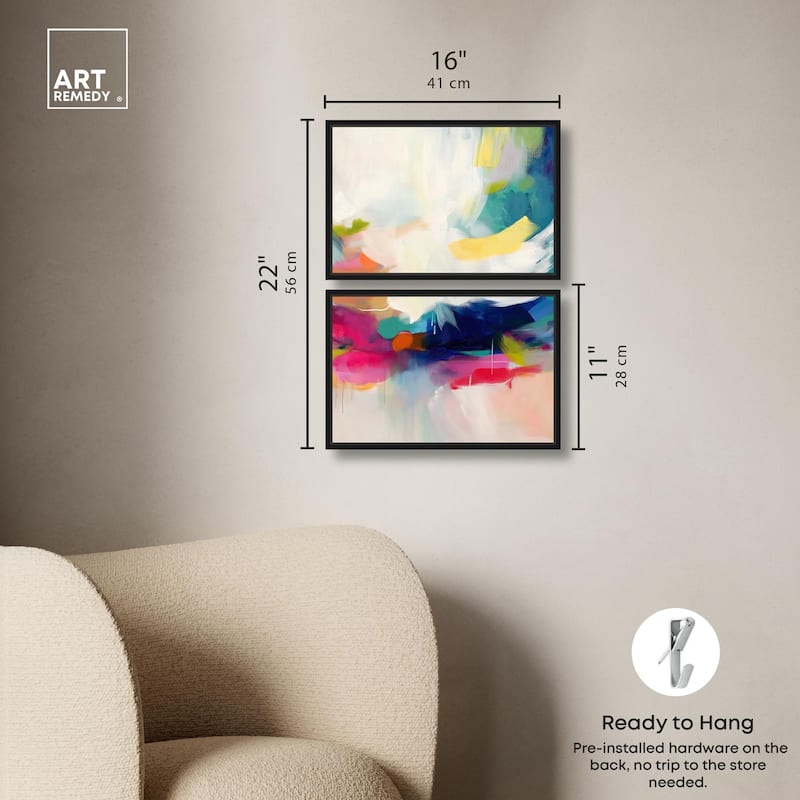 Riot of Color III Canvas Set of 2 by Art Remedy