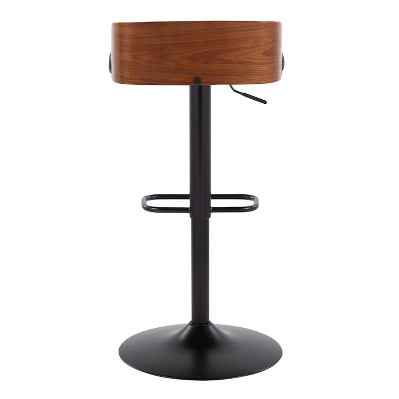Carson Carrington Marstrand Adjustable Bar Stool with Rounded Rectangle Footrest (Set of 2)