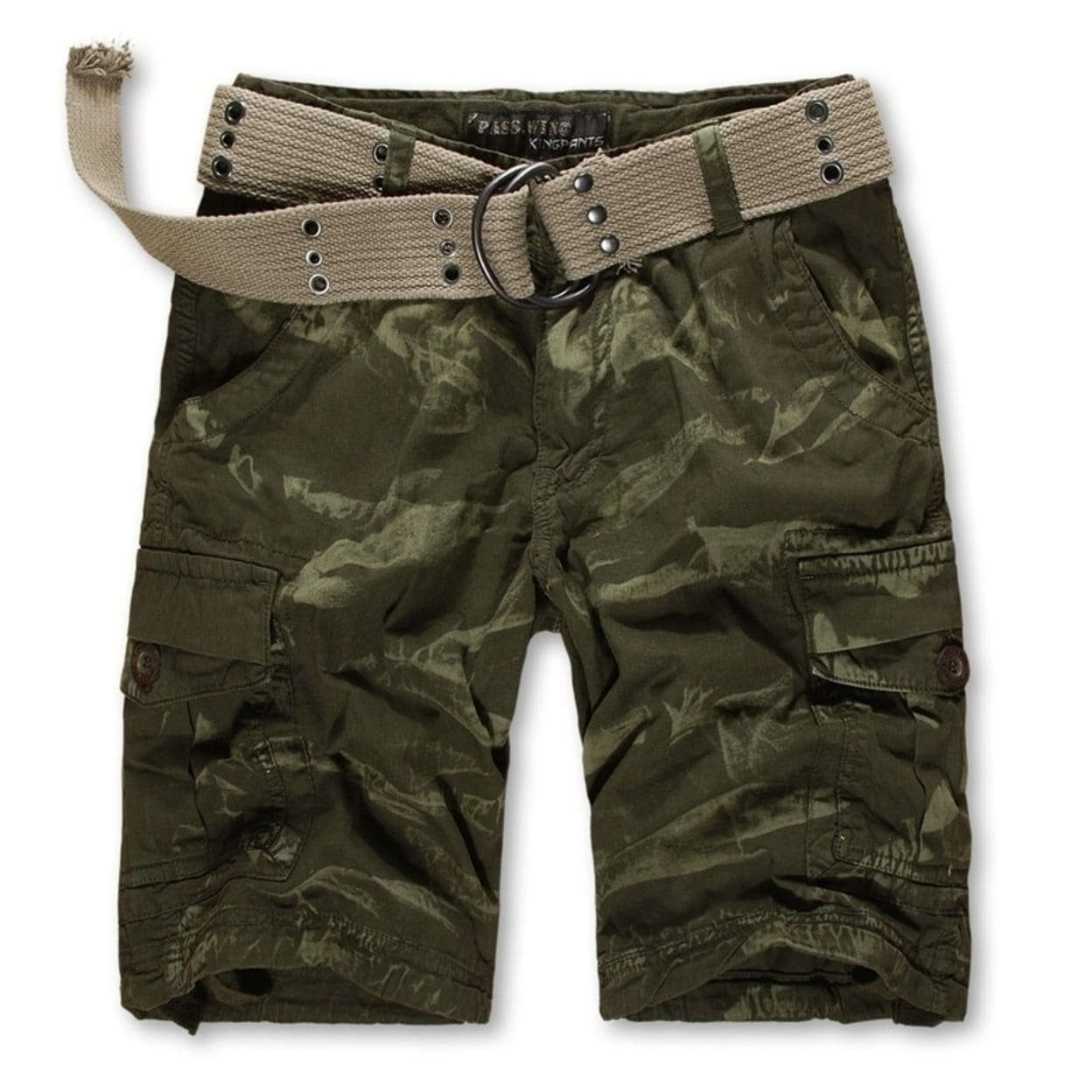 Men's Multi-Pocket Military Casual Cargo Short Pants Outdoor Beach Pants