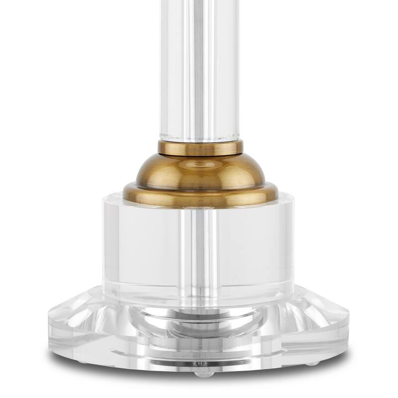 Currey & Company Lothian Clear Table Lamp - 29"h x 14"dia