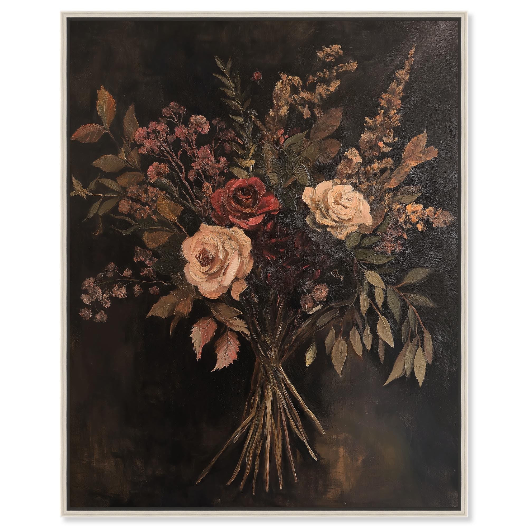 Rustic Roses Canvas by Art Remedy