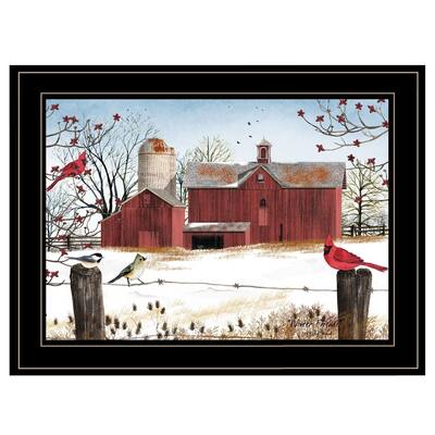 TrendyDecor4U Contemporary "Winter Friends" Framed Print Wall Art by Billy Jacobs