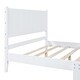 preview thumbnail 6 of 16, Retro Style Full Size Wooden Platform Bed Frame and Rectangular Headboard