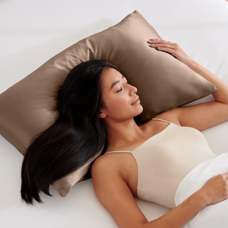 Bare Home Mulberry Silk Pillowcase for Hair and Skin, 19 Momme Silk