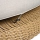preview thumbnail 10 of 12, Scott Living Jennie Outdoor Round Wicker Daybed with Water-Resistant Beige Cushions